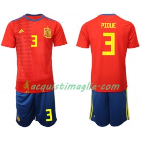 Divisa di Calcio Spagna PIDUE 3 Bambino Prima 2019